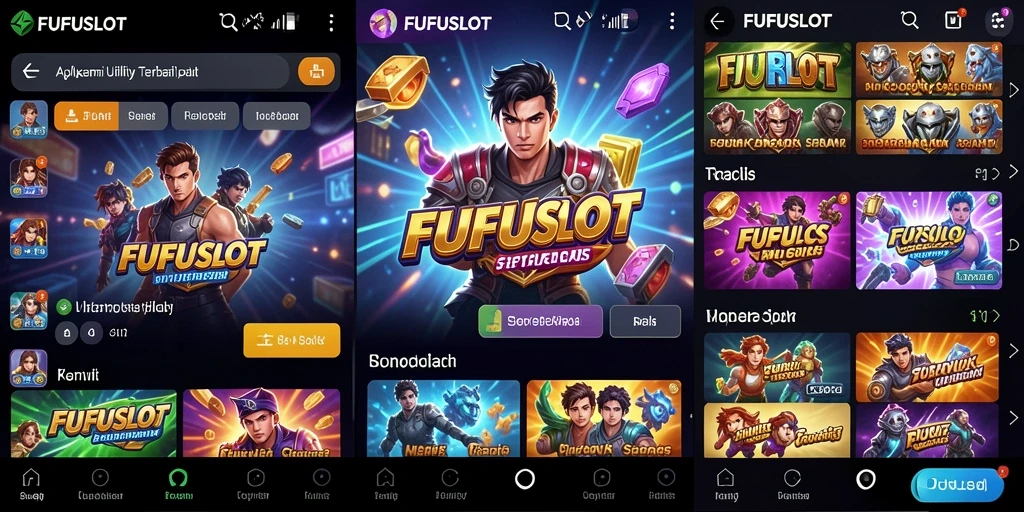 Tampilan screenshot utama FUFUSLOT yang menampilkan antarmuka pengguna yang intuitif.