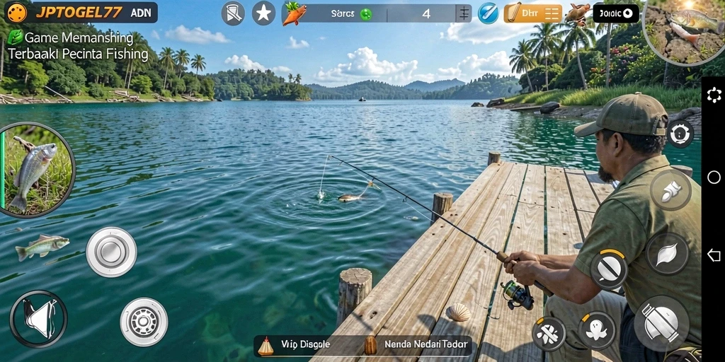 Tampilan gameplay menarik dari JPTOGEL77 yang menampilkan berbagai jenis ikan.