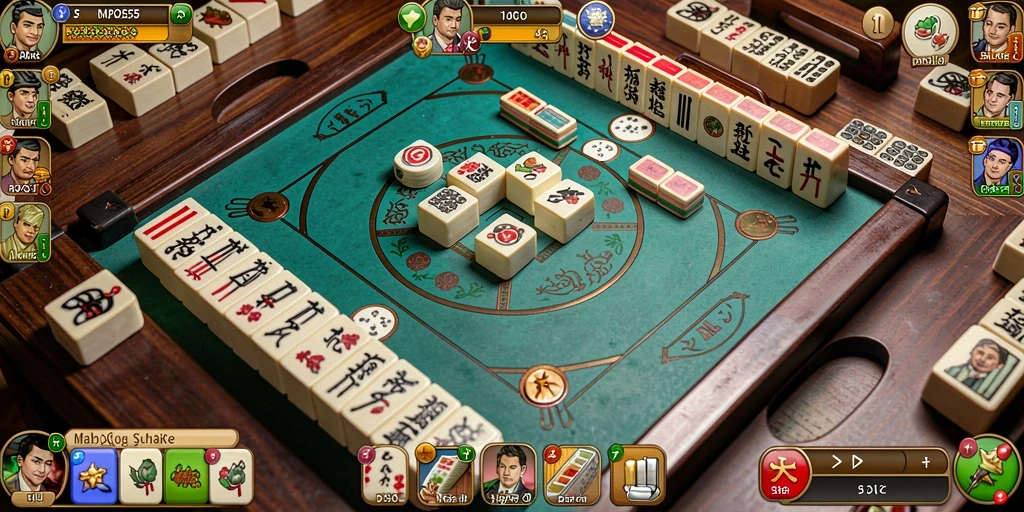 Tampilan gameplay Mahjong yang menantang dan menarik.