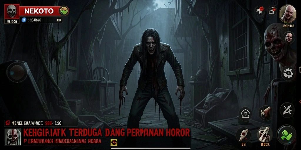 Tangkapan layar menampilkan gameplay menegangkan dari NEKOTOTO.