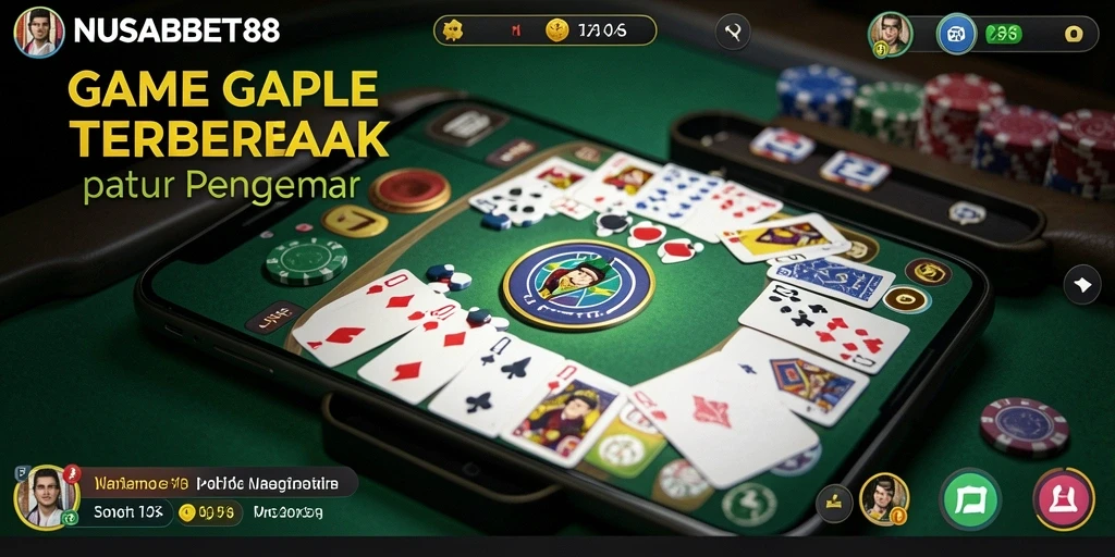 Tampilan seru gameplay Gaple di NUSABET88 dengan grafis tajam.