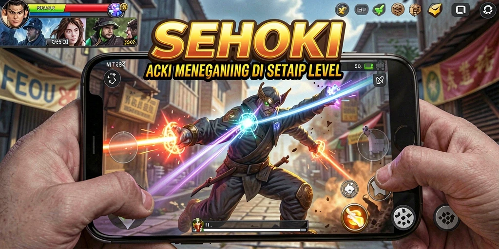 Tampilan gameplay SEHOKI yang menegangkan dan penuh aksi.