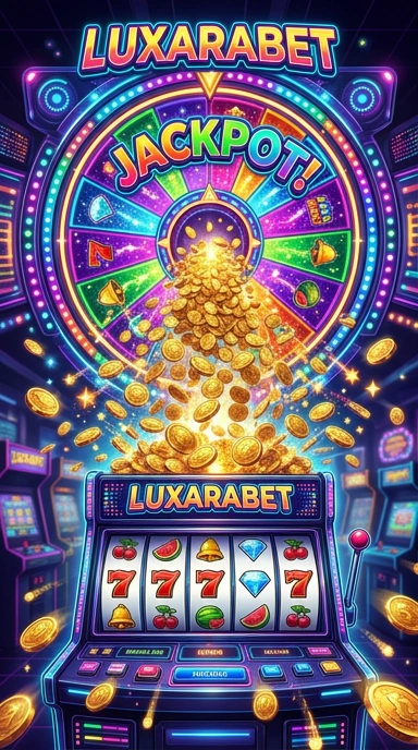Tampilan antarmuka utama aplikasi Luxarabet.